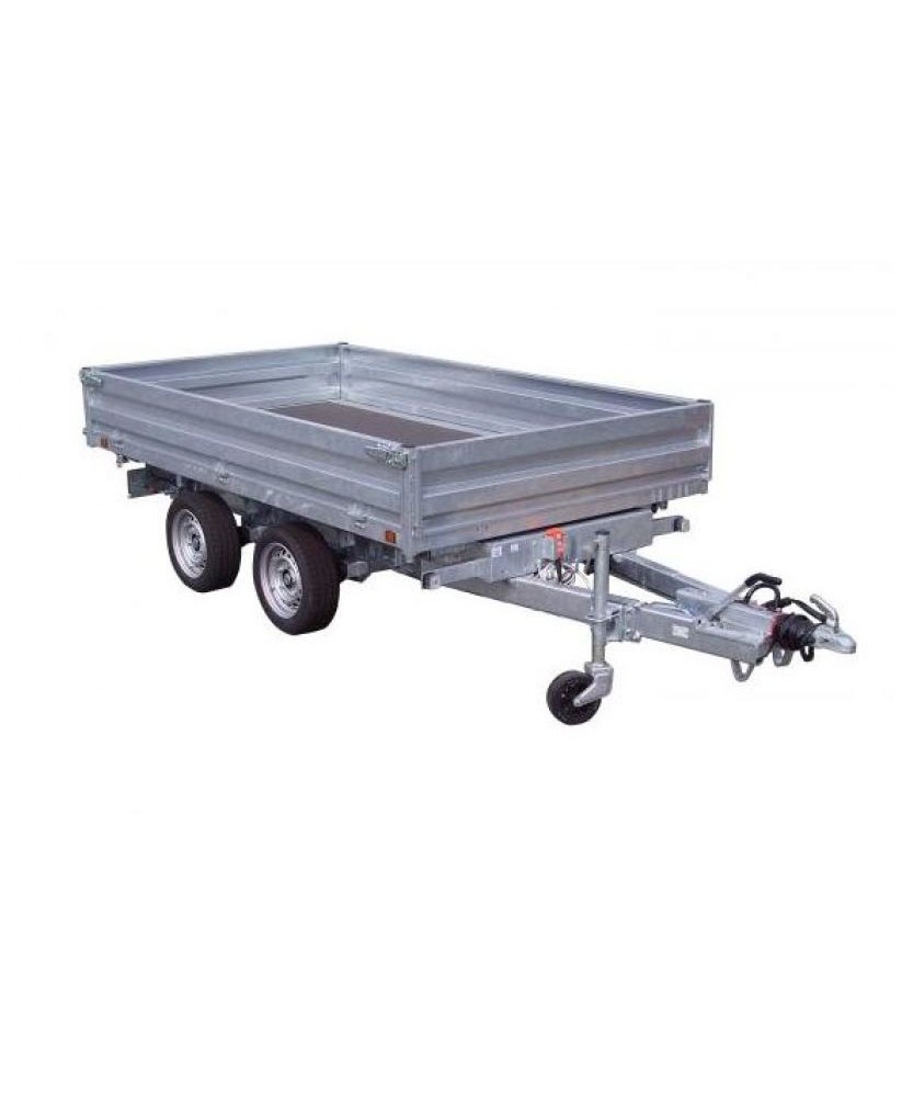 3 m² Abrollkipper mit fester Deichsel und elektrischer sowie manueller Pumpe 39612 pe