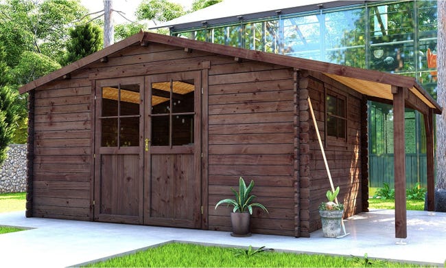 12 m² Gartenhaus aus Holz – Foresta MONTIGNY