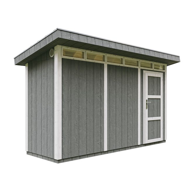 LP SmartSide 4 m² Gartenhaus aus Holzpaneelen – Gartenhaus mit Boden und Bitumenfliesen, L161xB412xH239 cm – Timbela M902